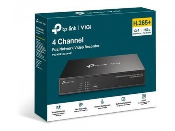 NVR VIGI TP-LINK VIGI NVR1004H-4P 4CANALES 4xPOE+ 1xHDD 1xHDMI 1xVGA 2xUSB